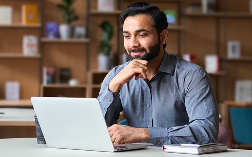 Man at computer