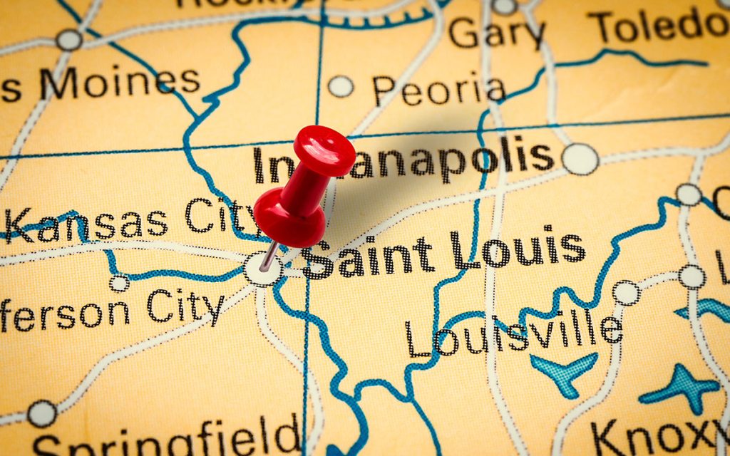 St. Louis map