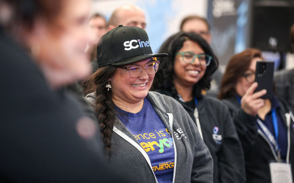 SCinet smiling woman